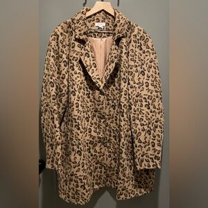 Leopard Print Women's Coat